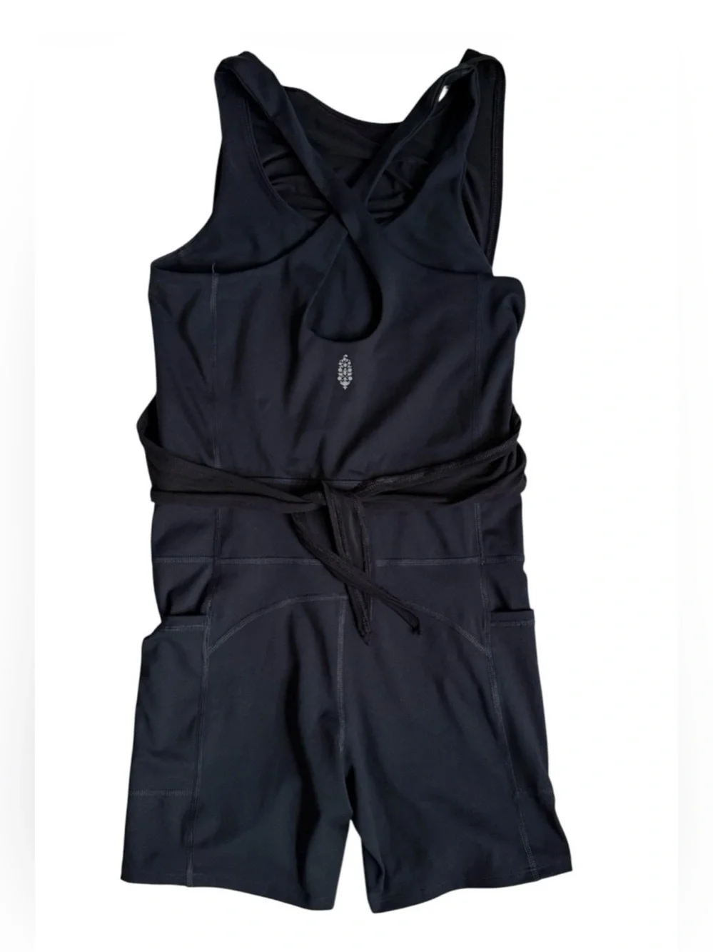 New! Free People Movement Front Runner Runsie Black Activewear Onesie XS - Picture 5 of 6